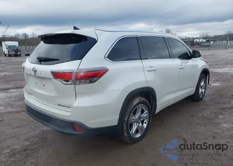 2014 Toyota Highlander Limited V6 z USA, uszkodzony, nr VIN 5TDDKRFH5ES031617